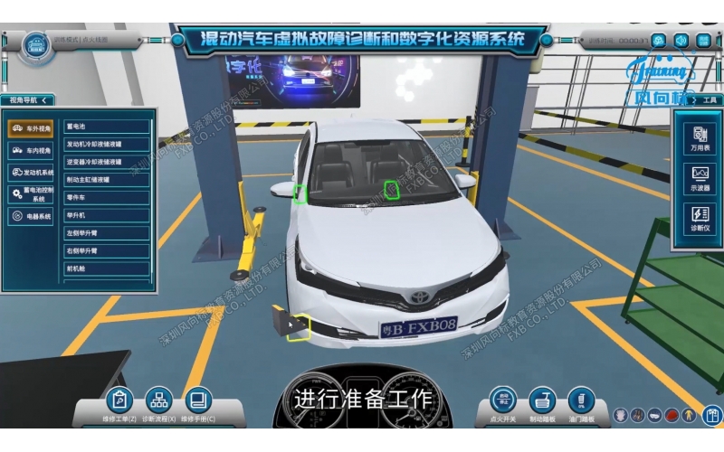 混動汽車虛擬故障診斷和數字化資源系統